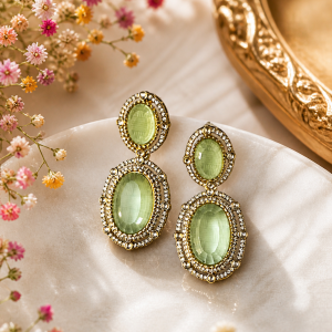 Crimson Élégance Royale Earrings