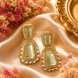 Emerald Royale Statement Earrings