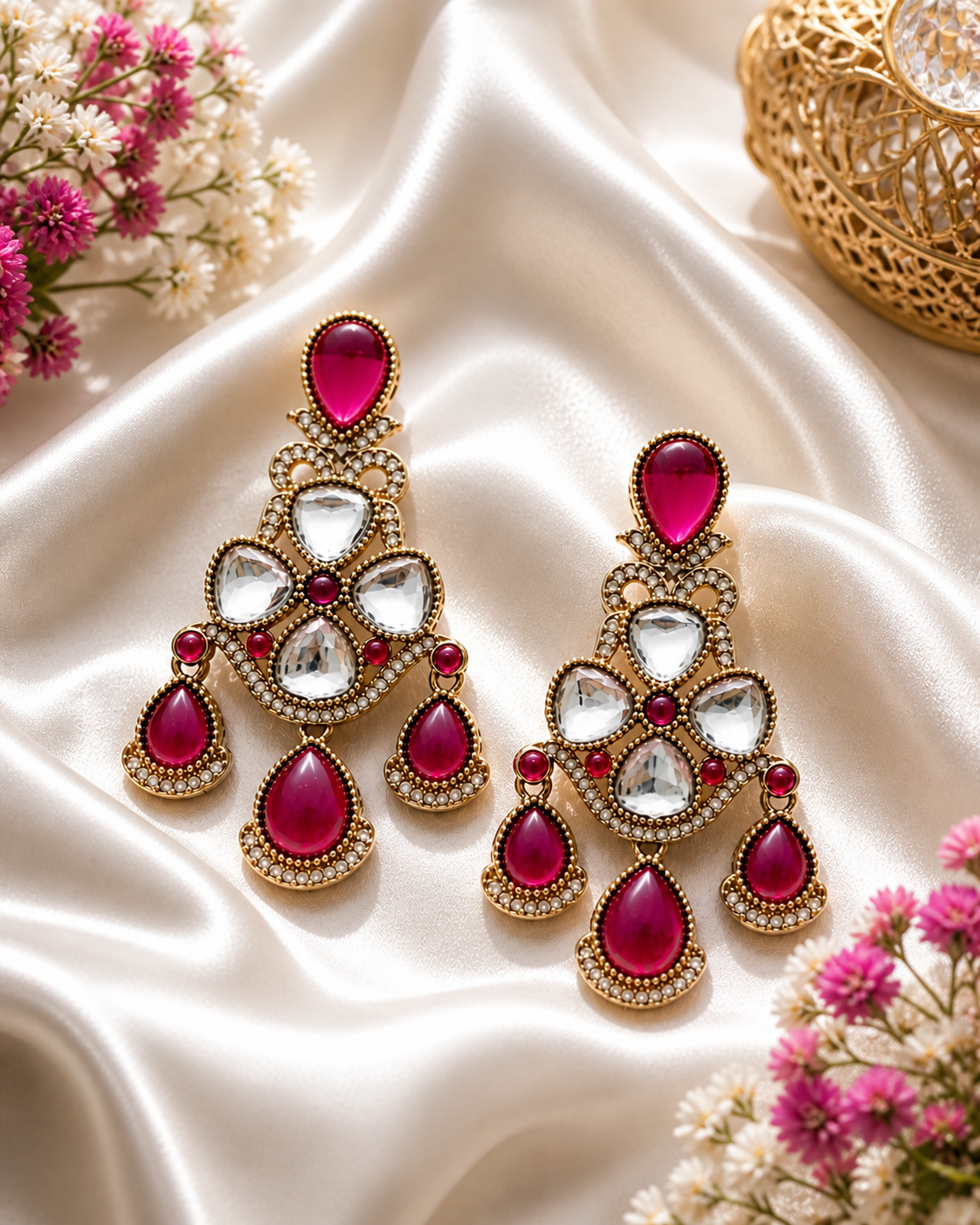 Veloura Blush Luxe Earrings - Image 2