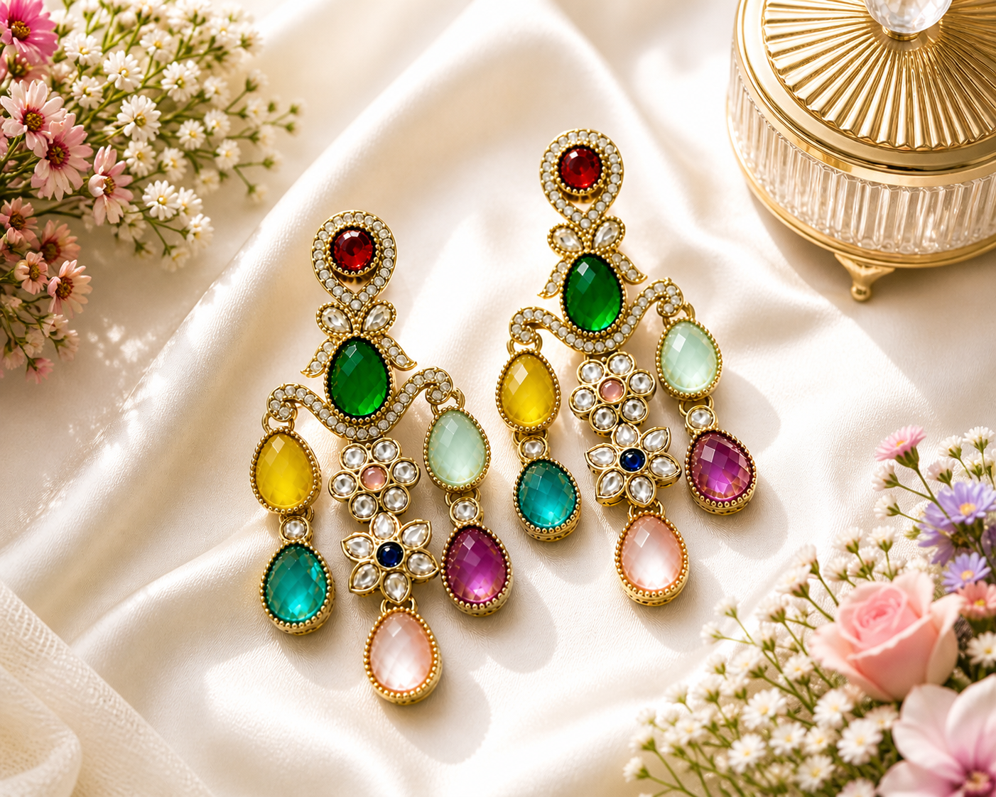 Prismé Luxe Statement Earrings - Image 2