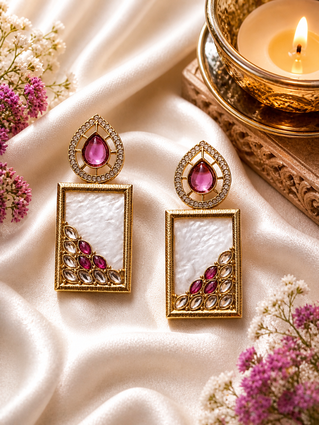 Prisma Frame Luxe Earrings - Image 3