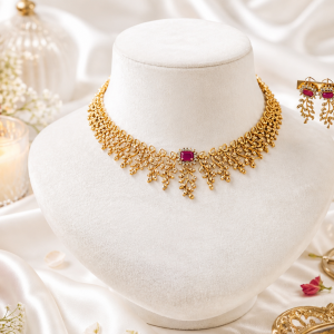Royal Ruby Grace Necklace Set