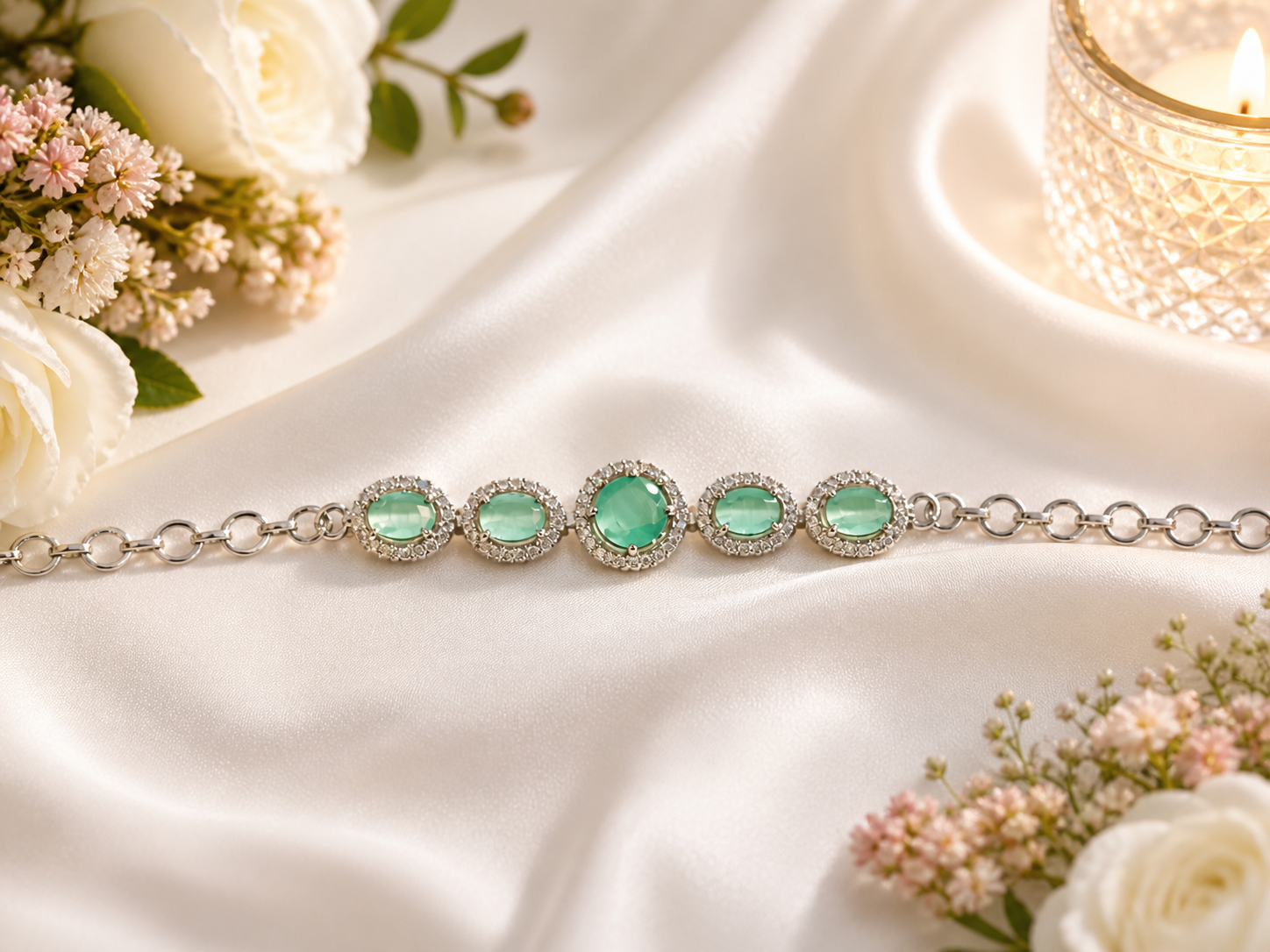 Pastel Halo Elegance Bracelet