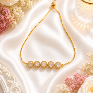 Elegant Gold Crystal Bracelet Collection (Minimal Luxe Series)