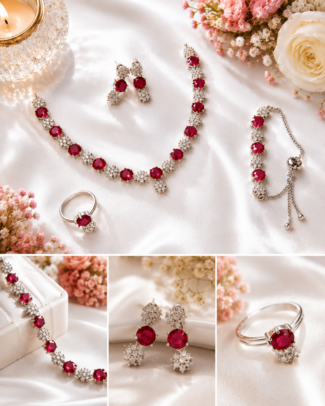 ✨ Royal Radiance AD Jewellery Set ✨ - Image 4