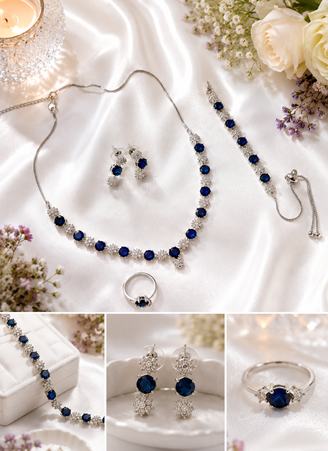 ✨ Royal Radiance AD Jewellery Set ✨ - Image 3