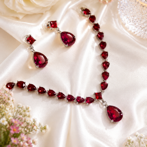 ✨ Crimson Royale AD Necklace Set ✨
