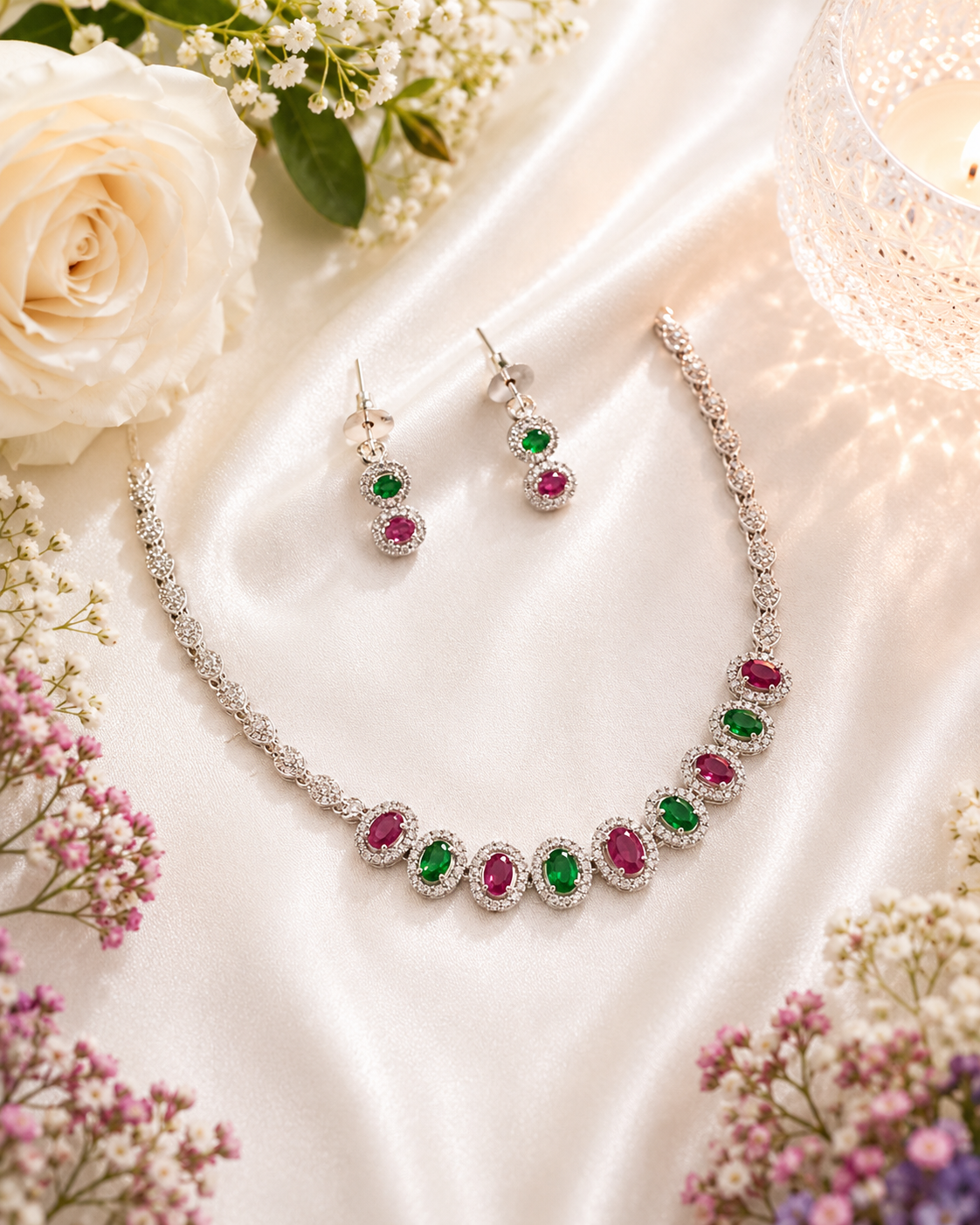 ✨ Royal Radiance AD Necklace Set ✨ - Image 4
