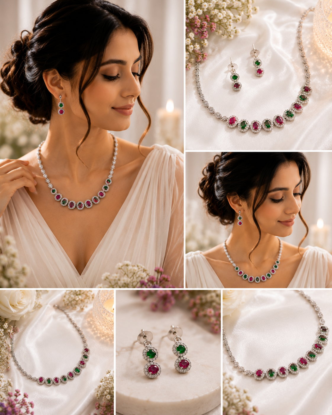 ✨ Royal Radiance AD Necklace Set ✨ - Image 5