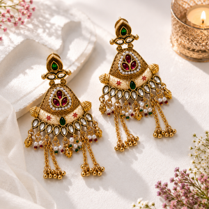 Chandrika Pearl Jhumkas