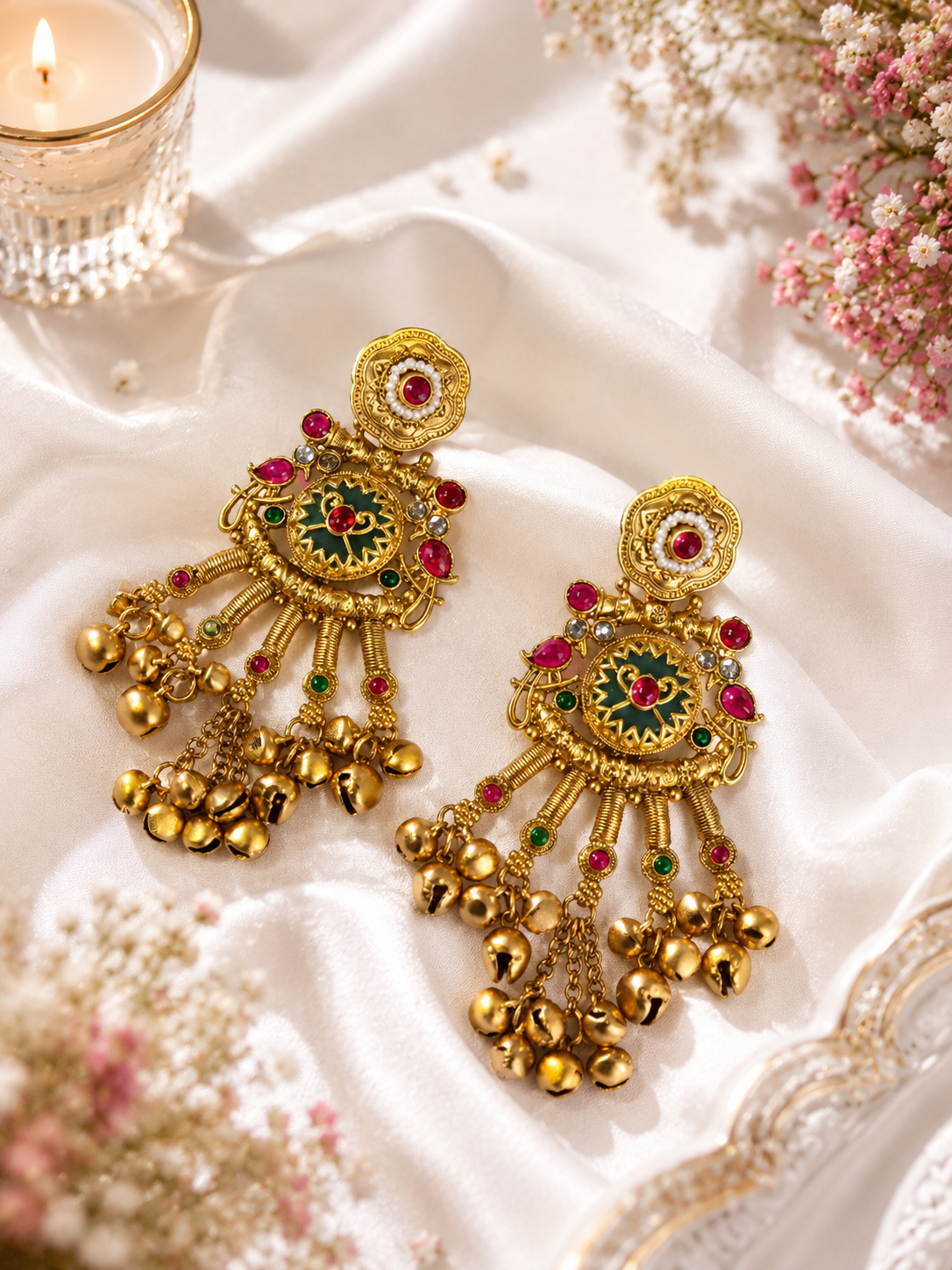 ✨ Rajsi Ghungroo Heritage Earrings ✨