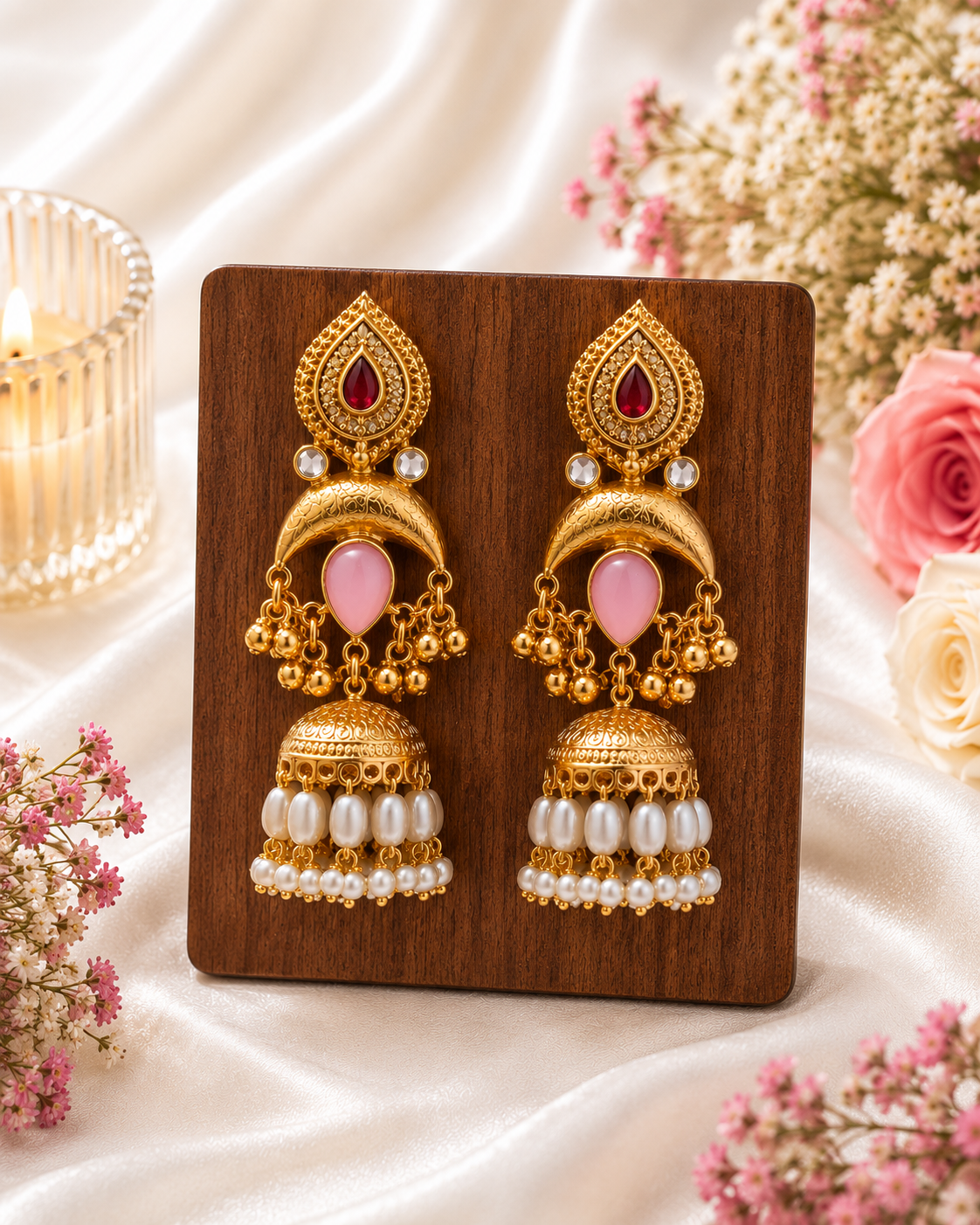 Rajsi Chand Heritage Earrings - Image 2