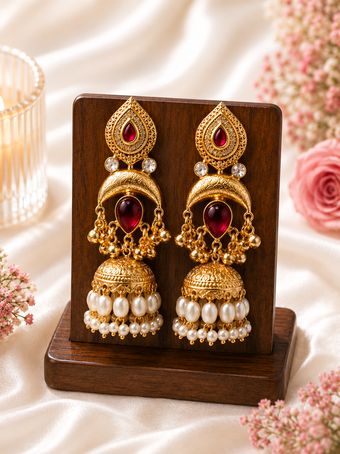 Rajsi Chand Heritage Earrings - Image 3