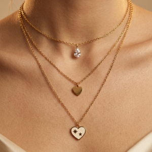 Sweetheart Pearl Layered Necklace