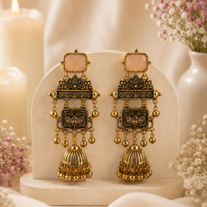 Heritage Jhumka Statement Earrings