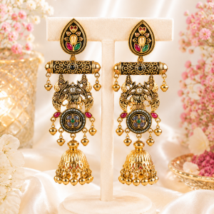 Regal Heritage Antique Jhumka Earrings