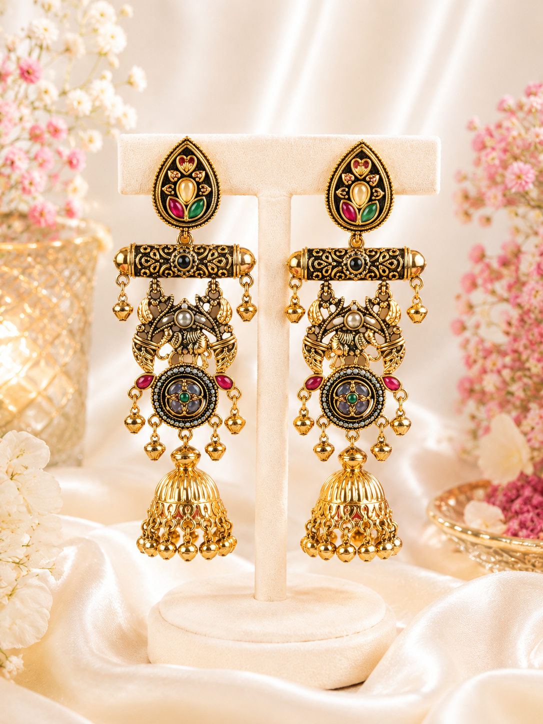 Regal Heritage Antique Jhumka Earrings