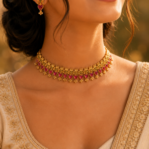 Rangriti Ruby Choker