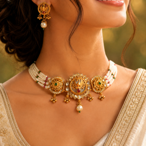 Rajsi Pearl Heritage Choker